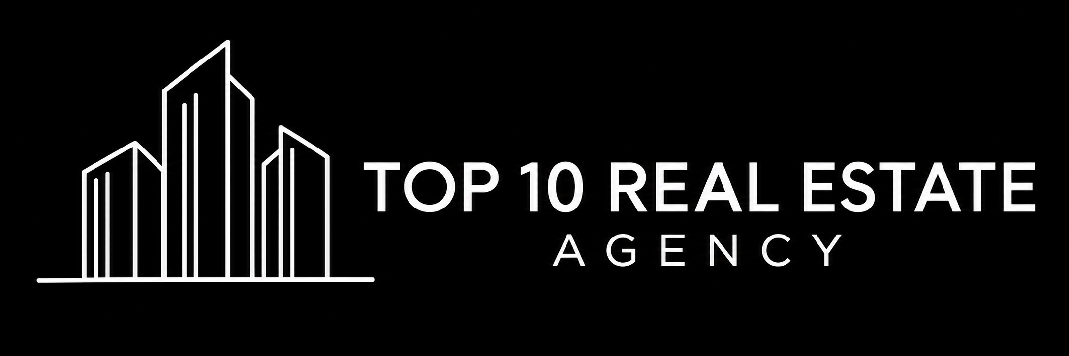 Top 10 Real Estate Agency — white logo